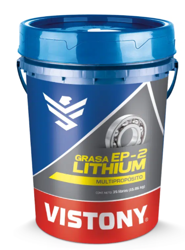 Envase de aceite VISTONY BALDE DE GRASA AMARILLA EP-2 LITHIUM - 15.86KG grado N/A - Lubricentro Piloto